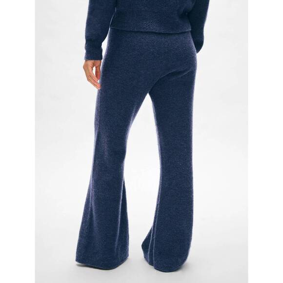 NEW WHITE + WARREN boucle cashmere blend sweatpants in indigo - Picture 2 of 4